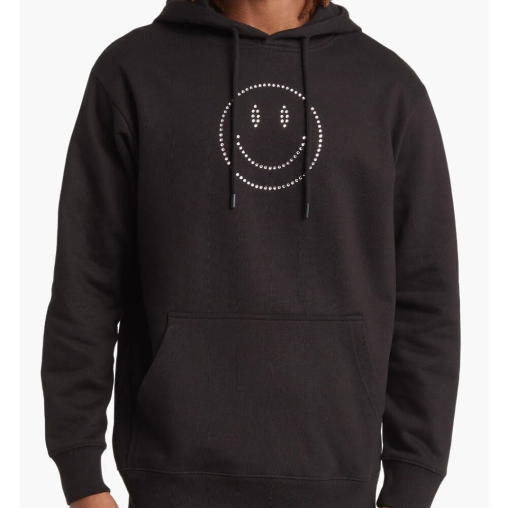 Market Nordstrom Smiley Swarovski Crystal Hoodie Size Small NWT